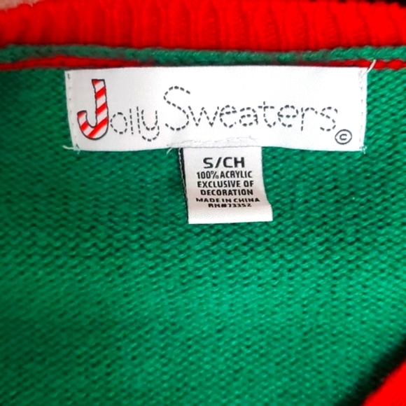 Jolly Sweaters Farmer Farmhouse Cow Heifer Ugly Christmas Sweater Unisex Size S - Picture 17 of 17